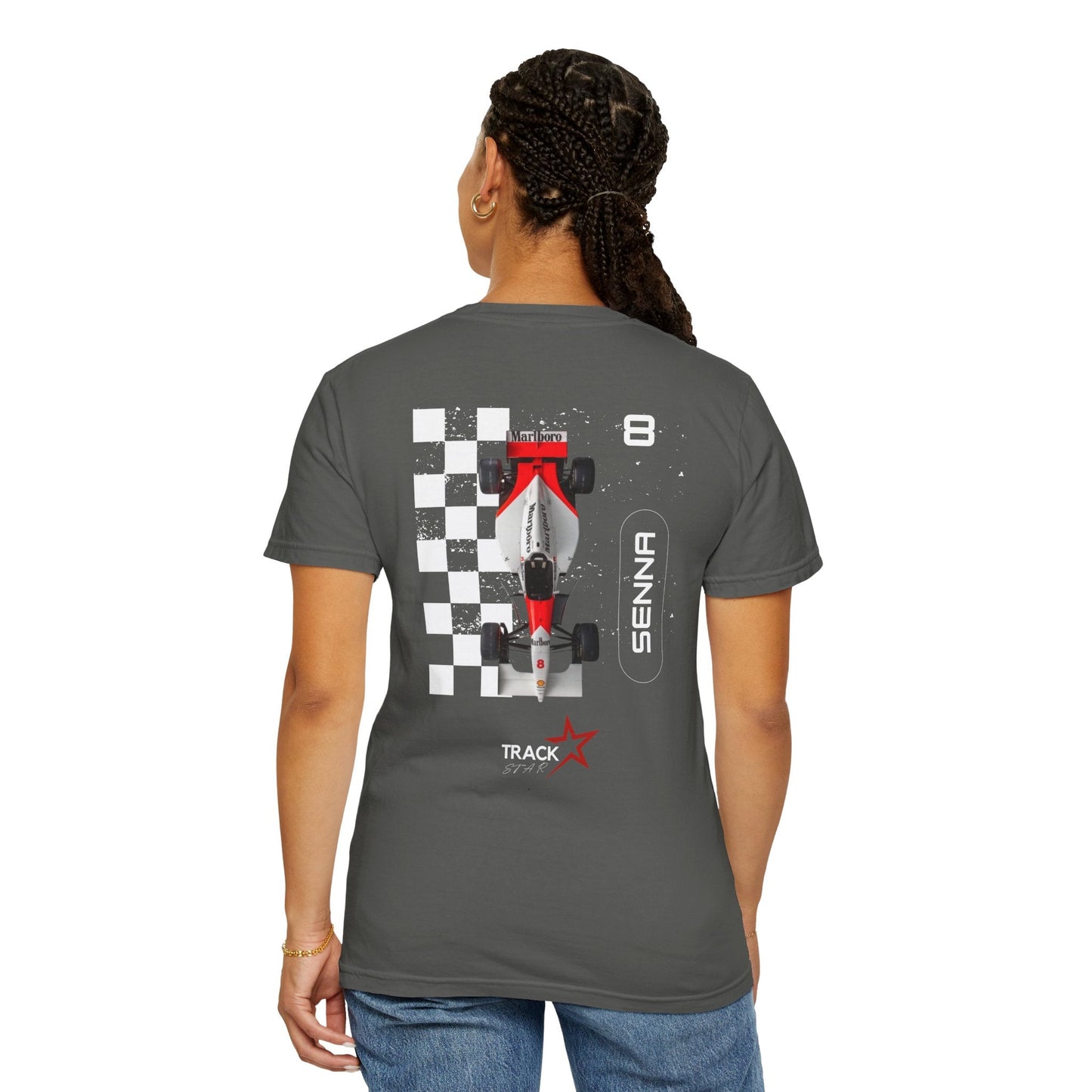 Ayrton Senna Comfort Color T-shirt - Track Star