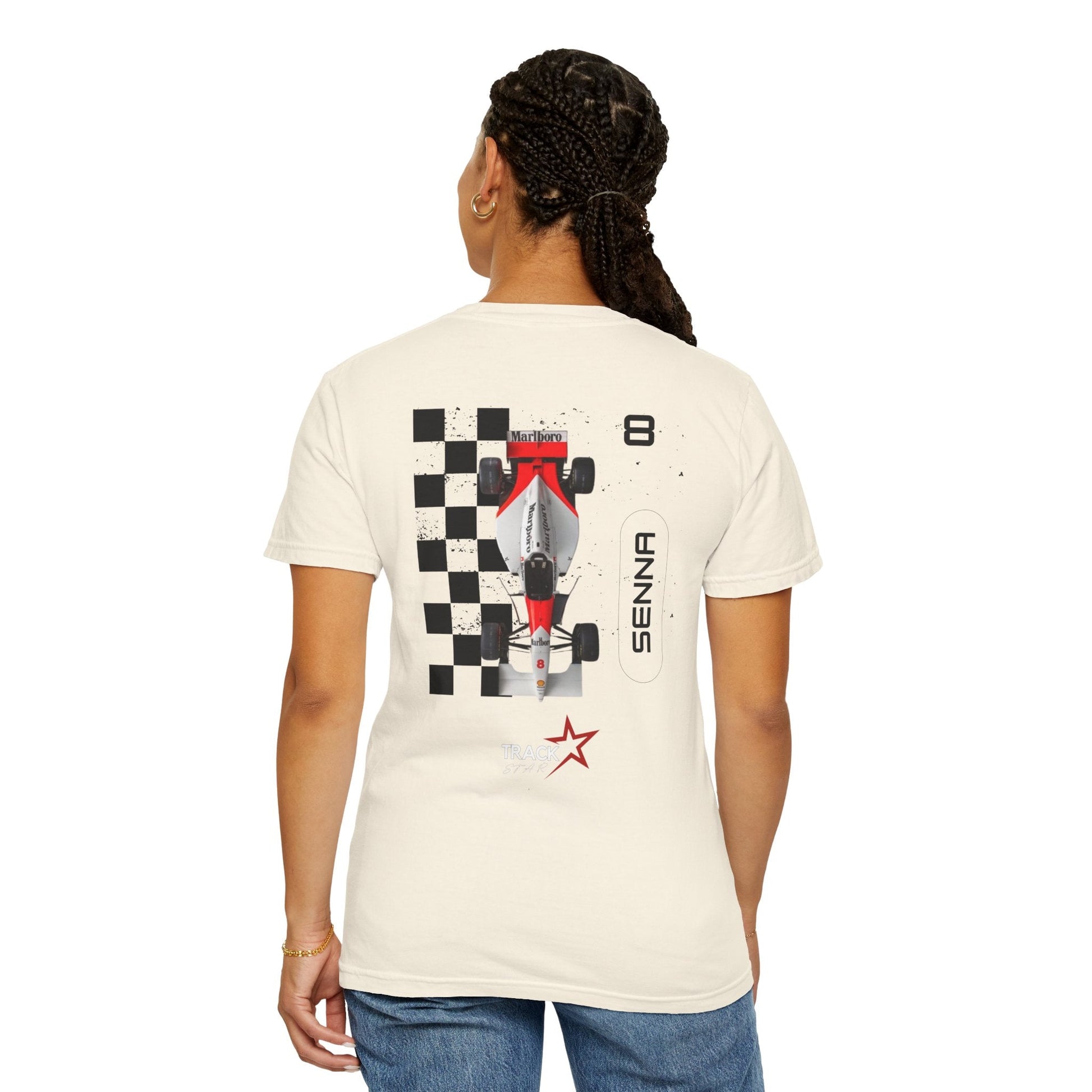 Ayrton Senna Comfort Color T-shirt - Track Star