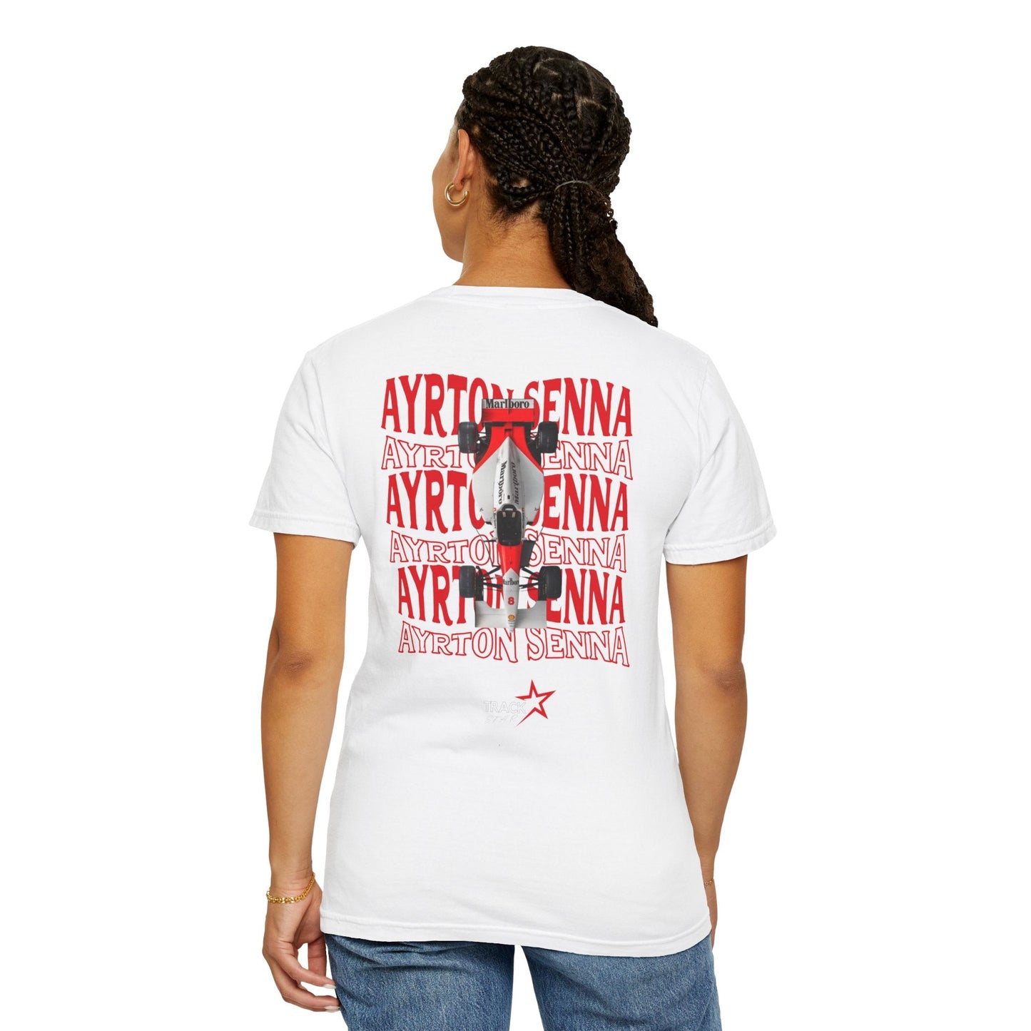 Ayrton Senna Comfort Color T-shirt - Track Star