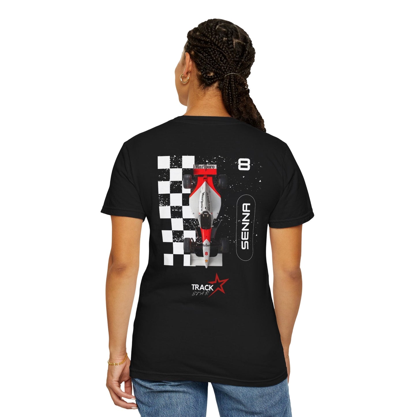 Ayrton Senna Comfort Color T-shirt - Track Star